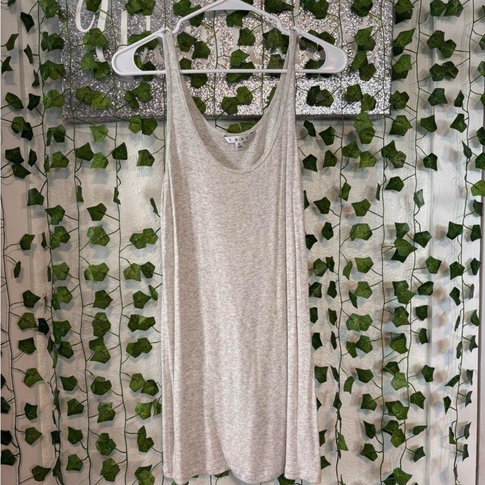CAbi Light Gray Tank Top